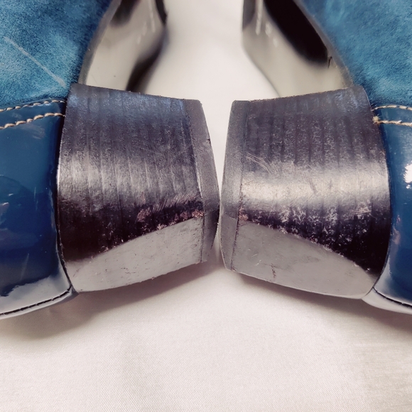 ROBERTO CAPUCCI Blue Heels Size 10 Made in Italy - Picture 15 of 17